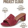 image:imageProject Cloud 100 Genuine Leather Sandals Women Footwear  Memory Foam Insole amp NonSlip Women Sandals Dressy  Lightweight Womens Heels Sandals  Slides for Women 2026 MonacoSangrias Suede