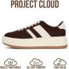 image:imageProject Cloud Platform Sneakers for Women  Lightweight Memory Foam Insole Womens Sneakers  NonSlip Fashion Sneakers for Women Footwear  Womens Fashion Platform Shoes NitaChocolate