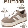 image:imageProject Cloud Platform Sneakers for Women  Lightweight Memory Foam Insole Womens Sneakers  NonSlip Fashion Sneakers for Women Footwear  Womens Fashion Platform Shoes NitaTaupe Multi