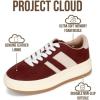 image:imageProject Cloud Platform Sneakers for Women  Lightweight Memory Foam Insole Womens Sneakers  NonSlip Fashion Sneakers for Women Footwear  Womens Fashion Platform Shoes NitaSangria