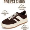 image:imageProject Cloud Platform Sneakers for Women  Lightweight Memory Foam Insole Womens Sneakers  NonSlip Fashion Sneakers for Women Footwear  Womens Fashion Platform Shoes NitaChocolate