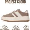image:imageProject Cloud Platform Sneakers for Women  Lightweight Memory Foam Insole Womens Sneakers  NonSlip Fashion Sneakers for Women Footwear  Womens Fashion Platform Shoes NitaTaupe Multi