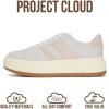 image:imageProject Cloud Platform Sneakers for Women  Lightweight Memory Foam Insole Womens Sneakers  NonSlip Fashion Sneakers for Women Footwear  Womens Fashion Platform Shoes NitaIcegrey