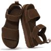 image:imageProject Cloud 100 Genuine Leather Platform Sandals For Women  Memory Foam Insole Slip Resistant Chunky Womens Sandals with adjustable straps  Wedge Sandals for Women 2026 BronzestarMocha Suede