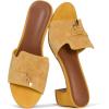 image:imageProject Cloud 100 Genuine Leather Sandals Women Footwear  Memory Foam Insole amp NonSlip Women Sandals Dressy  Lightweight Womens Heels Sandals  Slides for Women 2026 MonacoTurmeric Suede
