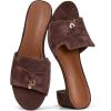 image:imageProject Cloud 100 Genuine Leather Sandals Women Footwear  Memory Foam Insole amp NonSlip Women Sandals Dressy  Lightweight Womens Heels Sandals  Slides for Women 2026 MonacoEspresso Suede