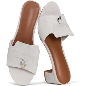 image:imageProject Cloud 100 Genuine Leather Sandals Women Footwear  Memory Foam Insole amp NonSlip Women Sandals Dressy  Lightweight Womens Heels Sandals  Slides for Women 2026 MonacoLondfog Suede