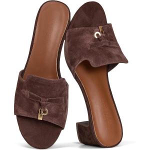 image:imageProject Cloud 100 Genuine Leather Sandals Women Footwear  Memory Foam Insole amp NonSlip Women Sandals Dressy  Lightweight Womens Heels Sandals  Slides for Women 2026 MonacoEspresso Suede