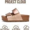 image:imageProject Cloud Girls Sandals Dressy Beach Comfortable with Plush amp Soft Insole Wedge  Non Slip and Lightweight Toddler Sandals Girls Footwear Pismo KidsRose Gold