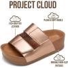 image:imageProject Cloud Girls Sandals Dressy Beach Comfortable with Plush amp Soft Insole Wedge  Non Slip and Lightweight Toddler Sandals Girls Footwear Pismo KidsRose Gold