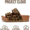 image:imageProject Cloud Girls Sandals Dressy Beach Comfortable with Plush amp Soft Insole Wedge  Non Slip and Lightweight Toddler Sandals Girls Footwear Pismo KidsLeopard