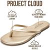 image:imageProject Cloud Kids Sandals For Girls Footwear with Memory Foam Insole Kids Flip Flops  Lightweight amp Slip Resistant Girls Sandals Summer Beach Essentials 2026 Little FoundationsGold