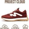 image:imageProject Cloud Trendy Fashion Sneakers for Women 2026  Memory Foam and NonSlip Comfortable Casual Ladies Shoes for Womens Fashion Sneakers  Lightweight Laceup Shoes LeccoSangria
