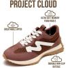 image:imageProject Cloud Trendy Fashion Sneakers for Women 2026  Memory Foam and NonSlip Comfortable Casual Ladies Shoes for Womens Fashion Sneakers  Lightweight Laceup Shoes LeccoTerracotta