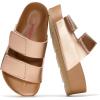 image:imageProject Cloud Girls Sandals Dressy Beach Comfortable with Plush amp Soft Insole Wedge  Non Slip and Lightweight Toddler Sandals Girls Footwear Pismo KidsRose Gold