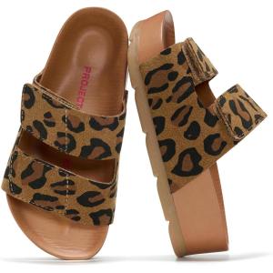 image:imageProject Cloud Girls Sandals Dressy Beach Comfortable with Plush amp Soft Insole Wedge  Non Slip and Lightweight Toddler Sandals Girls Footwear Pismo KidsLeopard