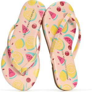 image:imageProject Cloud Kids Sandals For Girls Footwear with Memory Foam Insole Kids Flip Flops  Lightweight amp Slip Resistant Girls Sandals Summer Beach Essentials 2026 Little FoundationsFruit