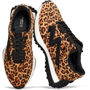 image:imageProject Cloud Trendy Fashion Sneakers for Women 2026  Memory Foam and NonSlip Comfortable Casual Ladies Shoes for Womens Fashion Sneakers  Lightweight Laceup Shoes LeccoLeopard Micro