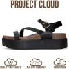 image:imageProject Cloud Platform Sandals Women Footwear  Plush amp Soft Insole Wedge Sandals for Women Footwear Stylish Platform Shoes with Adjustable Straps MellowBlack